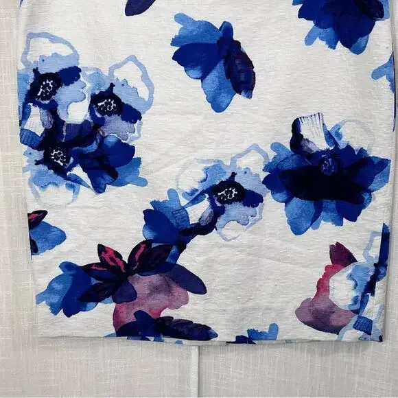 Banana Republic‎ Celia Watercolor Floral Pencil Skirt Size 12 - Picture 6 of 13